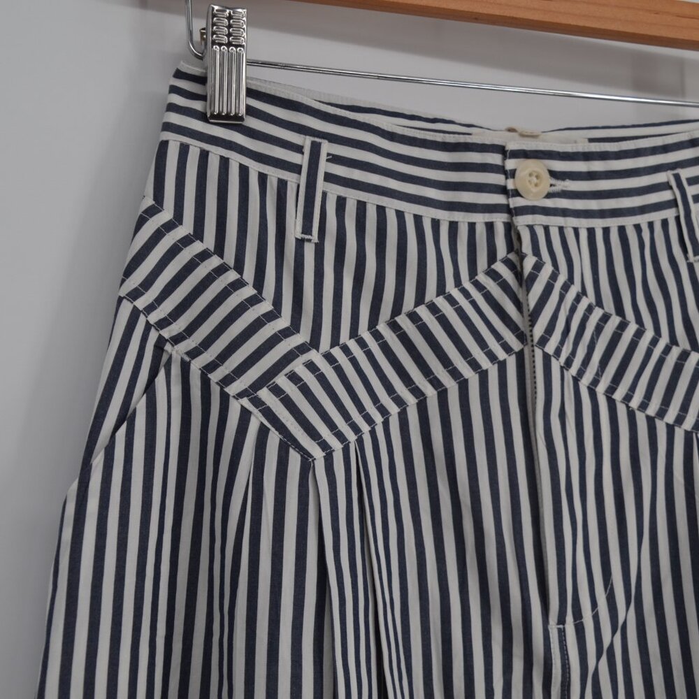 The Great Atlas Button Up Shirt and Field Midi Skirt Set Navy Stripe Womens 1 S - Picture 11 of 15